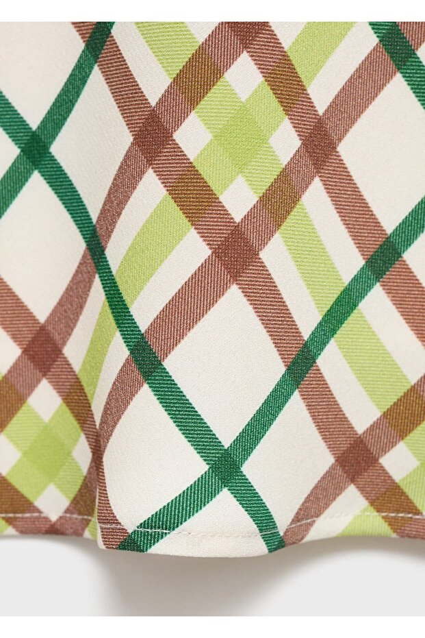 Kareli kısa etek - 8