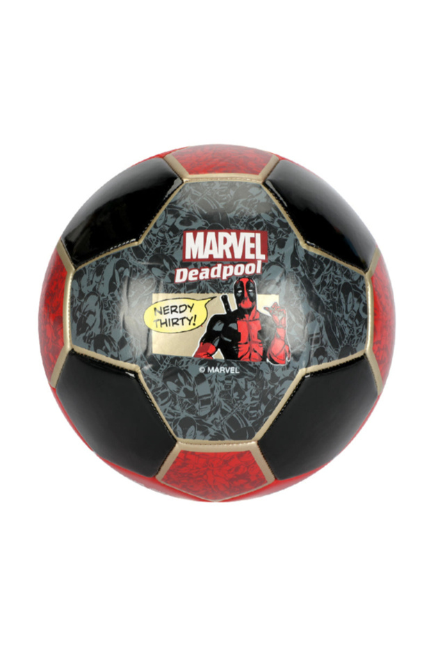 كرة قدم من مادة PVC برسومات Marvel Deadpool Stitch مقاس 5