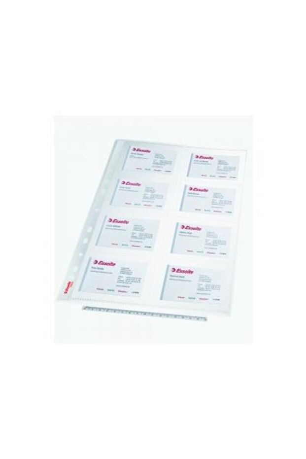 Esselte protective sheets, for business cards, - 1