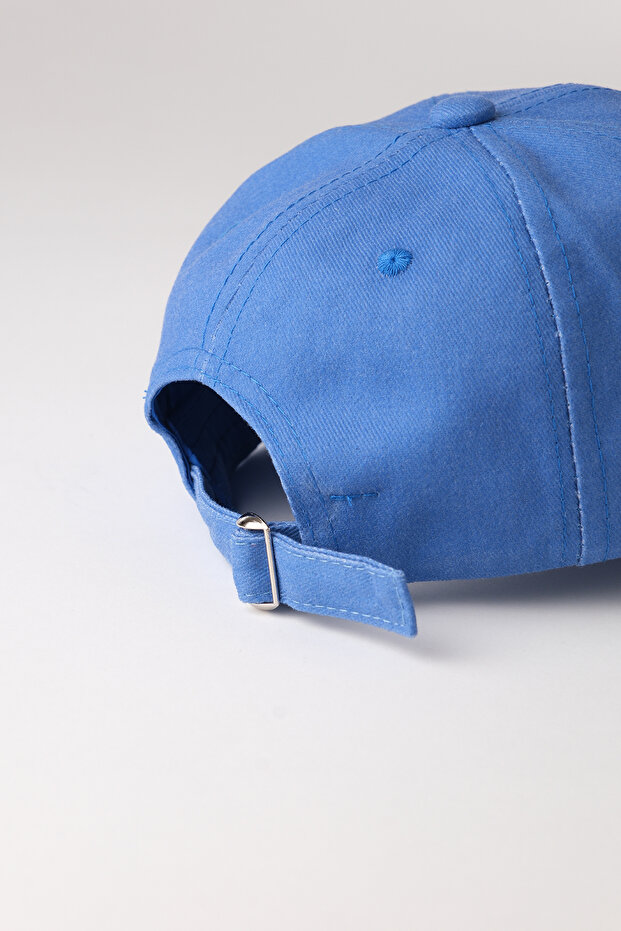 قبعة زرقاء ذات تأثير باهت من يامالي - 4