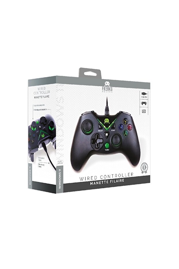 Controller cu fir, Freaks And Geeks, Controller 3m Cable, Negru - 2