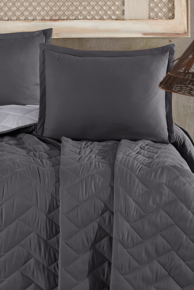 Microfiber Çift Kişilik Yatak Örtüsü Seti - 2