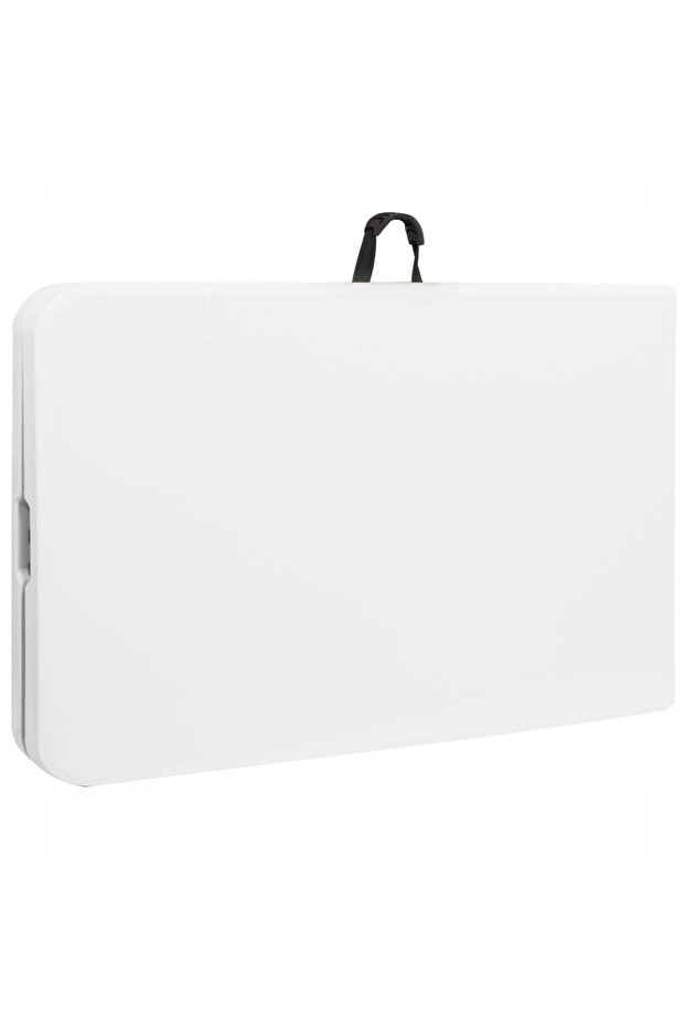 Multifunctional rectangular folding table, 240x75x74 cm, white - 8