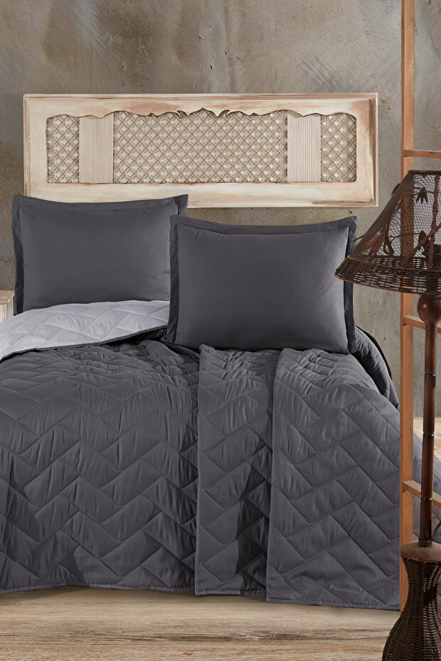 Microfiber Çift Kişilik Yatak Örtüsü Seti - 1