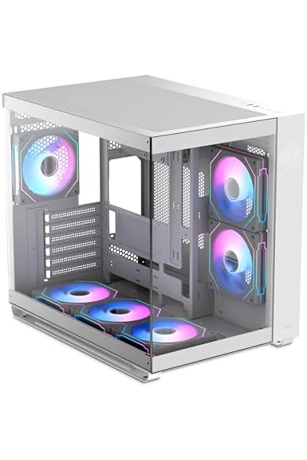 Iota C70 Mid-Tower PC Gaming Case, Large Capacity with Real-Time Digital Display, Panoramic View, Pr - 2