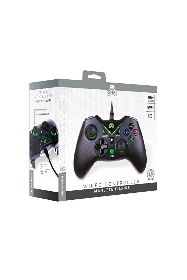 Controller cu fir, Freaks And Geeks, Controller 3m Cable, Negru - 4