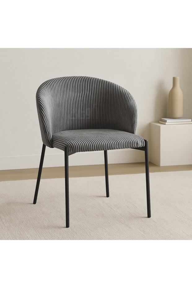 كرسي بذراعين من القماش الفردي - 1