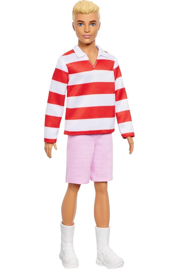 Fashionistas Doll - Red & White Stripe HYV01