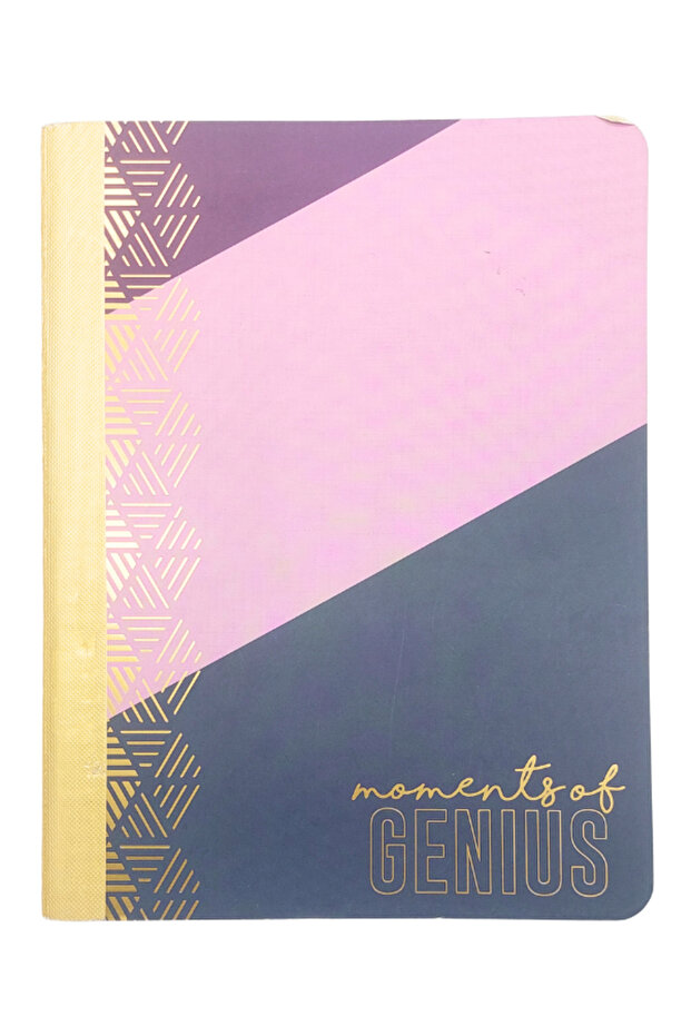 "Moments of Genius" Designer Notebook – College Ruled, 100 Sheets