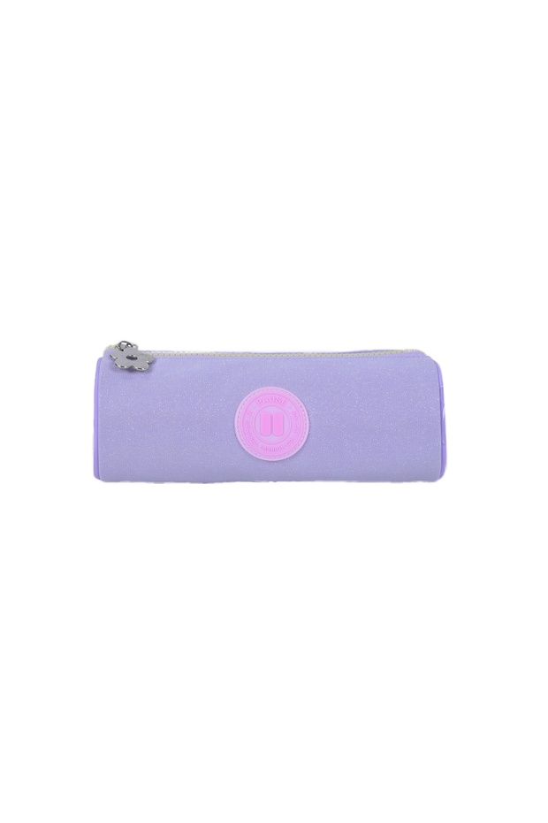 PENCIL CASE Purple Flowers - 1