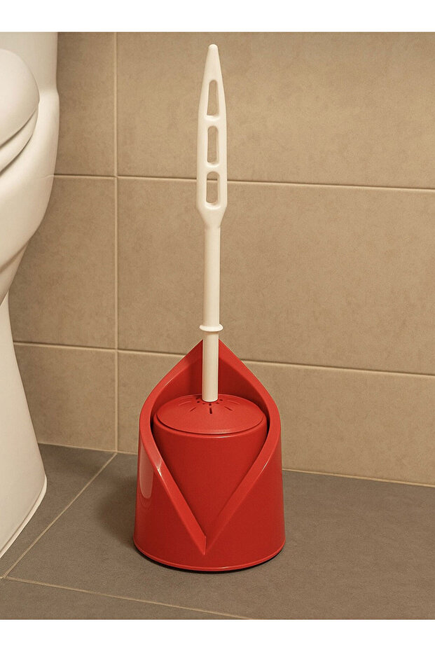 Kırmızı Wc Klozet Fırçası Tuvalet Fırçası - 1