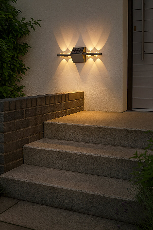 Duvar Solar Aydınlatma - 8 Ledli - 4