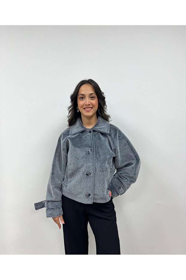 معطف قصير بأزرار - 2