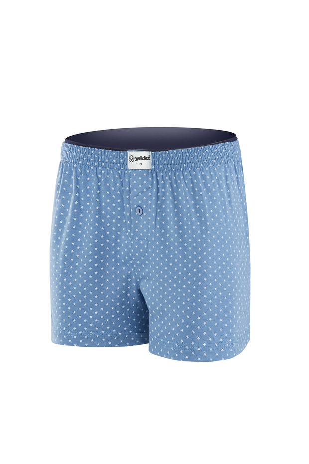 3-Pack Cotton Combed Towel Waist Men's Boxer Star Blue