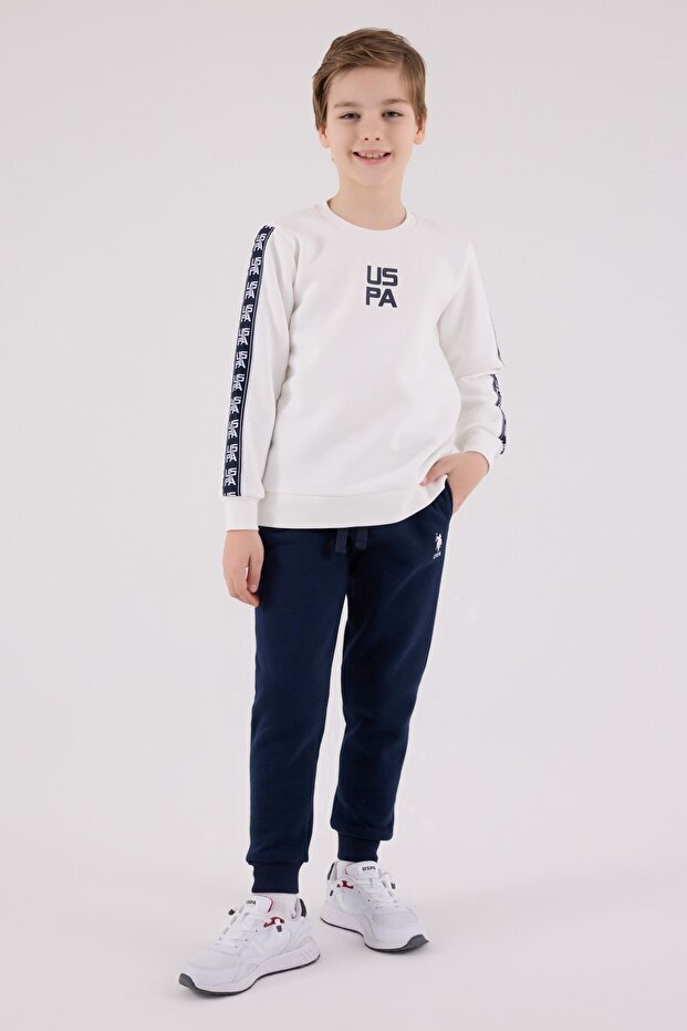 4-15 Years Old Licensed Us Polo Assn Boys Suit-Ecru