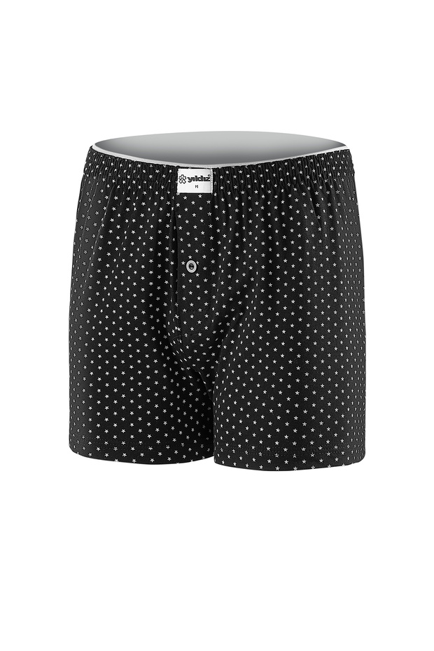 3-Pack Cotton Combed Towel Waist Men's Boxer Star Black