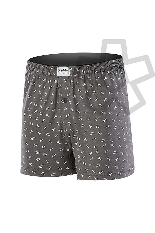 3-Pack Cotton Combed Towel Waist Men's Boxer with Anchor Smoked