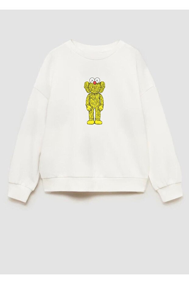 سويت شيرت قطني مطبوع بـ 3 خيوط للأطفال للجنسين من Kaws