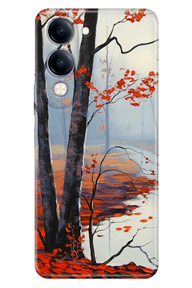Case for Vivo Y04 Case Colorful Silicone Printed Tpu Fall - 1