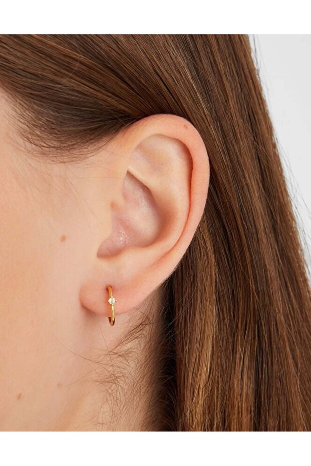 Z İnci Küpe Seti X 5 Altın Kaplama - 3