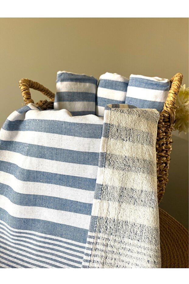 4'LÜ SET, EL VE MUTFAK HAVLUSU, MİSAFİR HAVLUSU 45X90 CM - 3