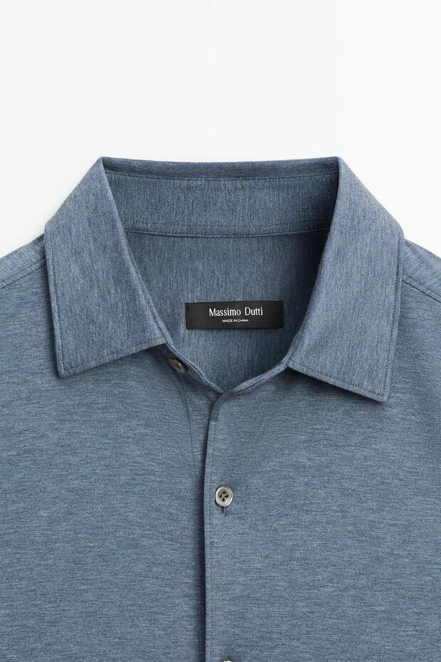 Esnek slim fit gömlek - 6