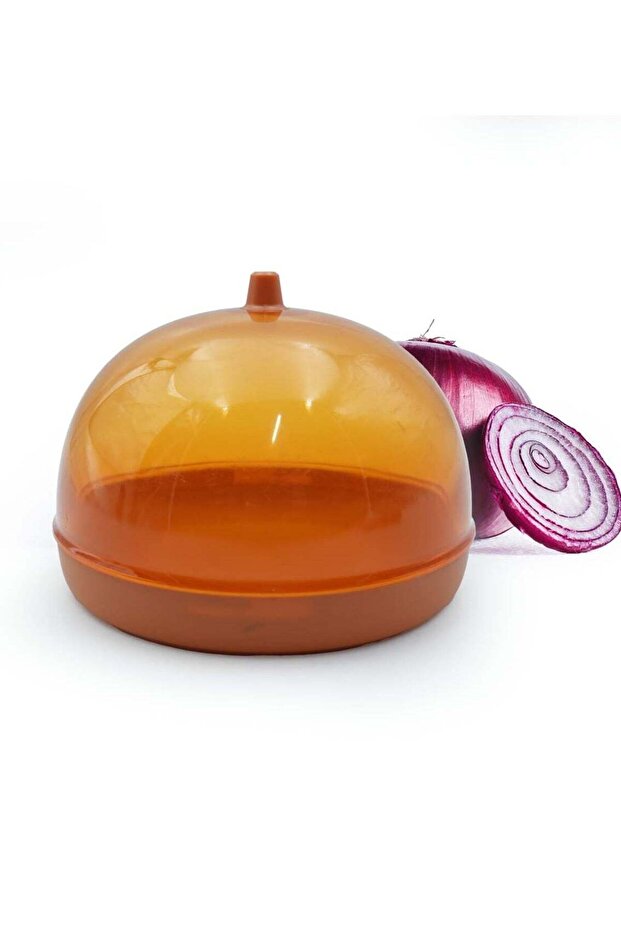 Onion Container – BPA-Free Plastic Storage with Airtight Lid, 12.3 x 9.1 x 12.3 cm, Reusable Kitche