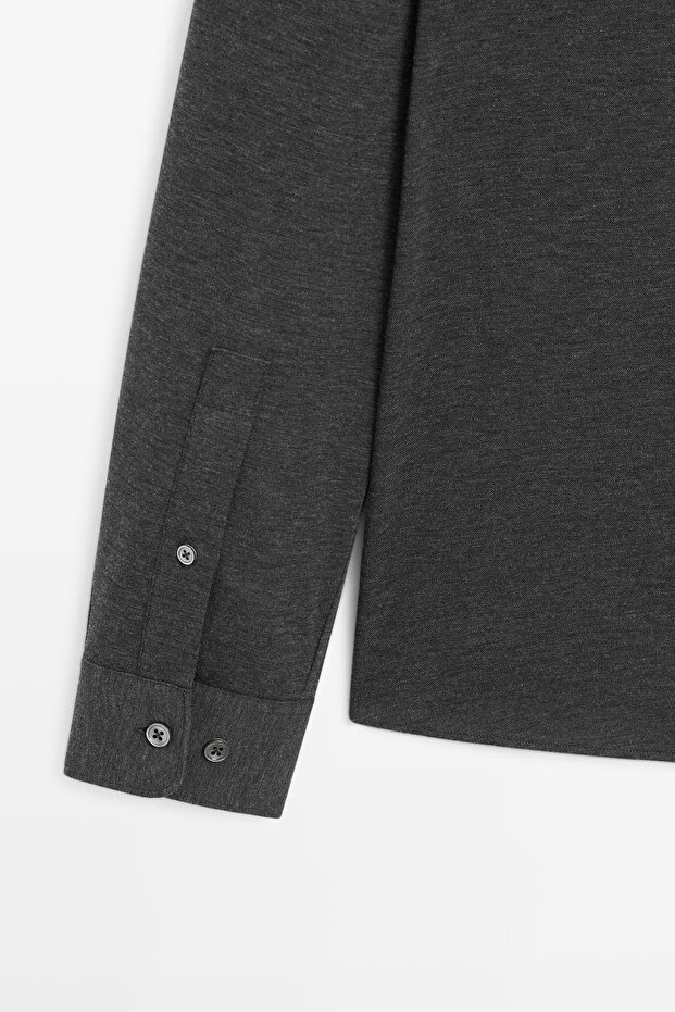 Esnek slim fit gömlek - 7