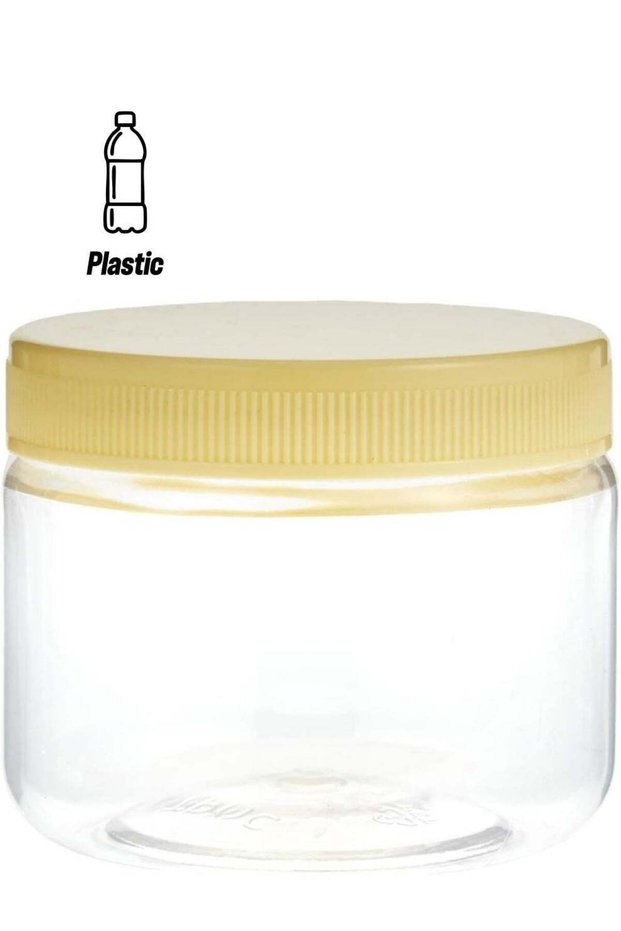 Sunpet Alsaqer Round SpiceJar/Pet Jar/Plastic Food Storage Jar Clear, 200 ml Capacity, APC-200