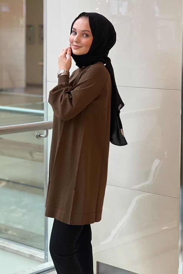 500 Balon Kol Merserize Tunik - 2