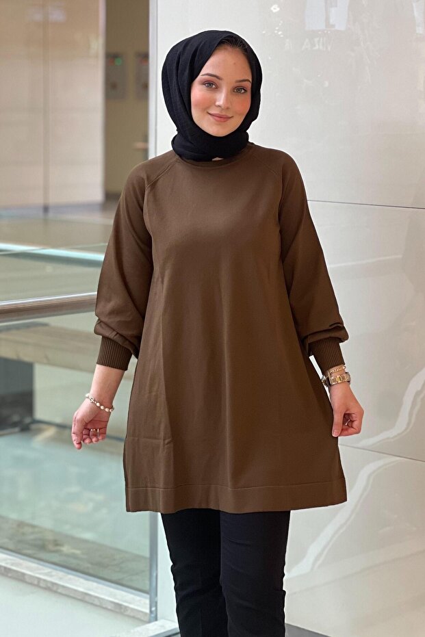 500 Balon Kol Merserize Tunik - 1