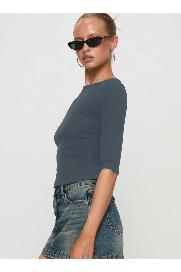 3/4 Kol Basic Bluz - 4