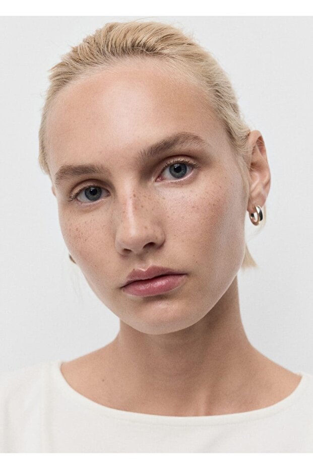 Pamuklu evaze tişört - 7