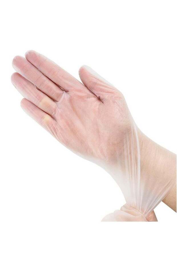 100-Piece Disposable Glove Set Clear