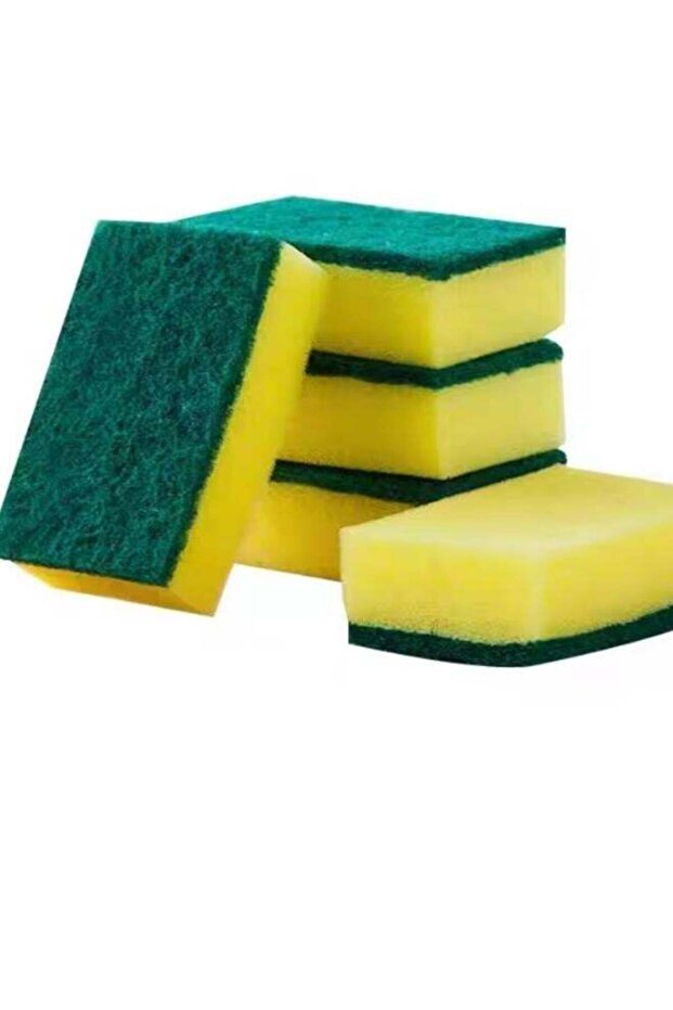 5 Pieces Home Office Kitchen Tools Dust Cleaning Sponge Wipe Double-Sided Soft Kitchen Pot Stove Di
