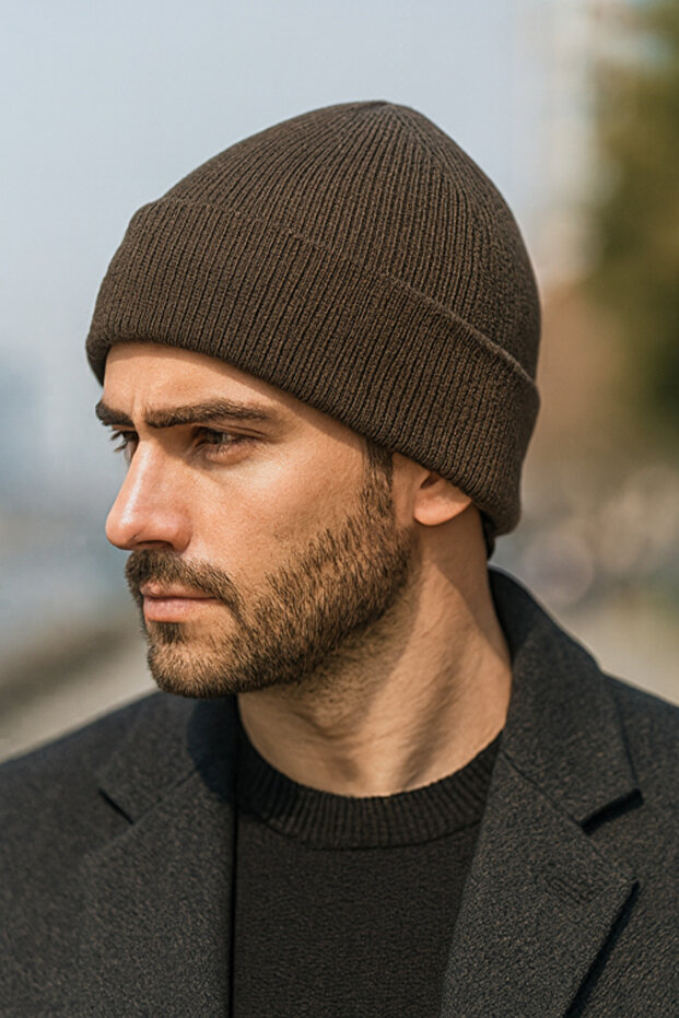 Beretă pentru bărbați Premium Basic Plain - 2