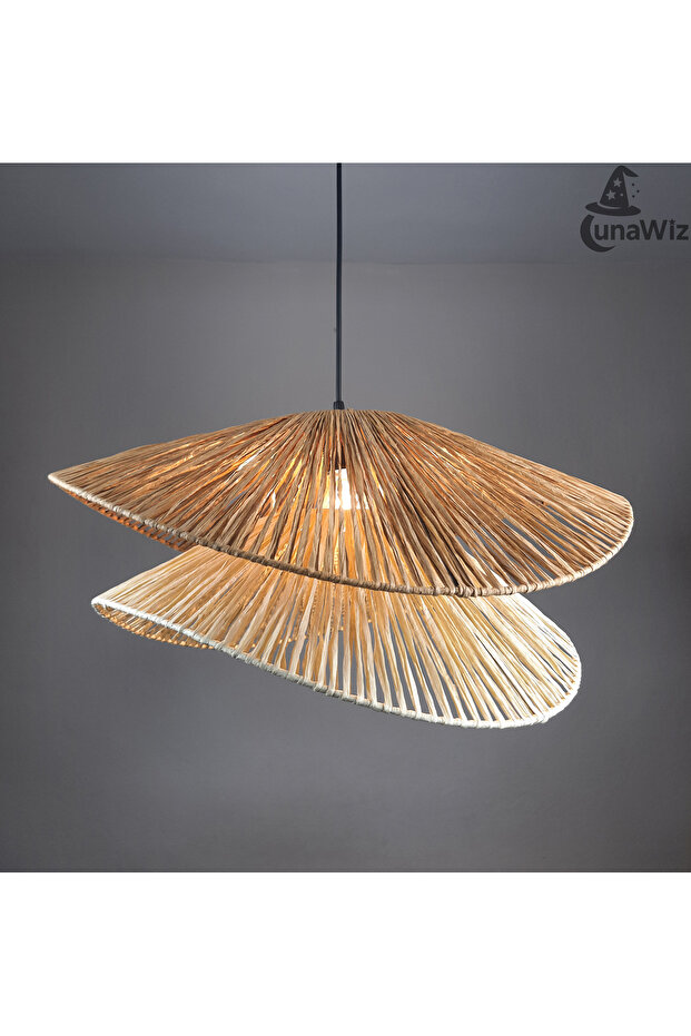 İstiridye Kağıt Rafya Avize - 4