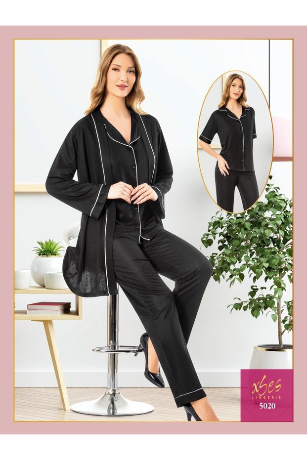 Women's Maternity and Maternity Pajama Set with Morning Dress 5020 V25031