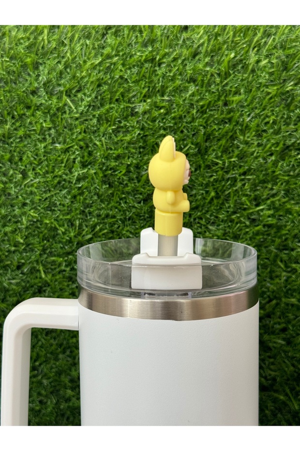 Labubu Termos Pipet Süsü/Lafufu Pipet Tıpası/Pipet Kılıfı - 6