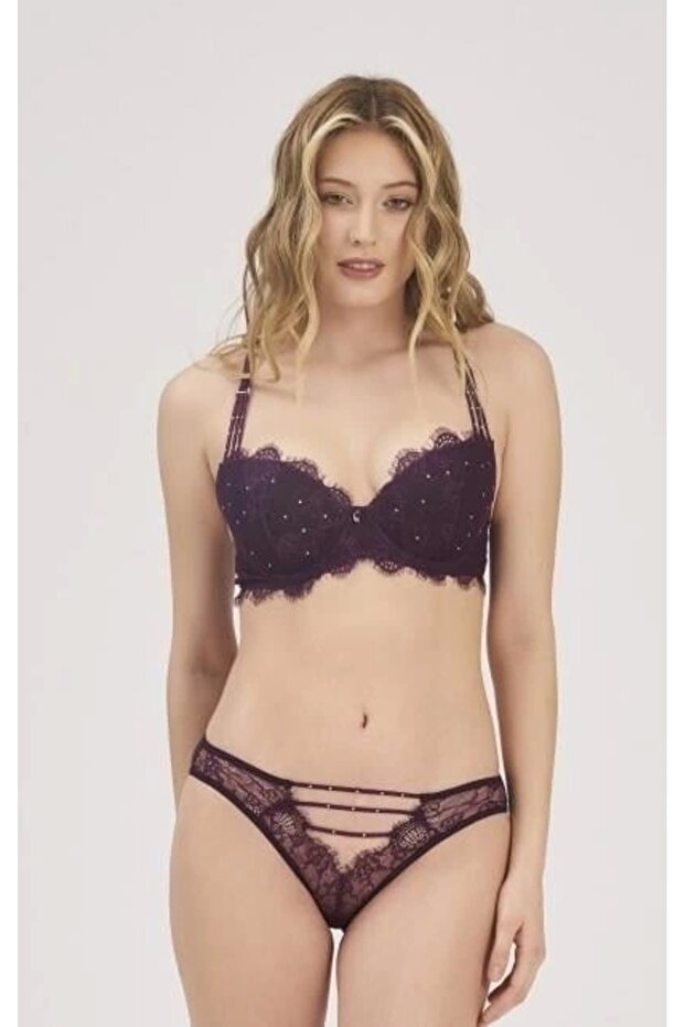 MOONLIGHT 326 VİŞNE BRA SLIP SET