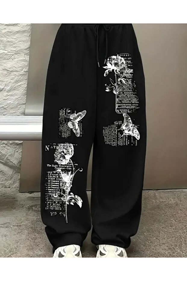 Street Style Printed Unisex Baggy Tracksuit
