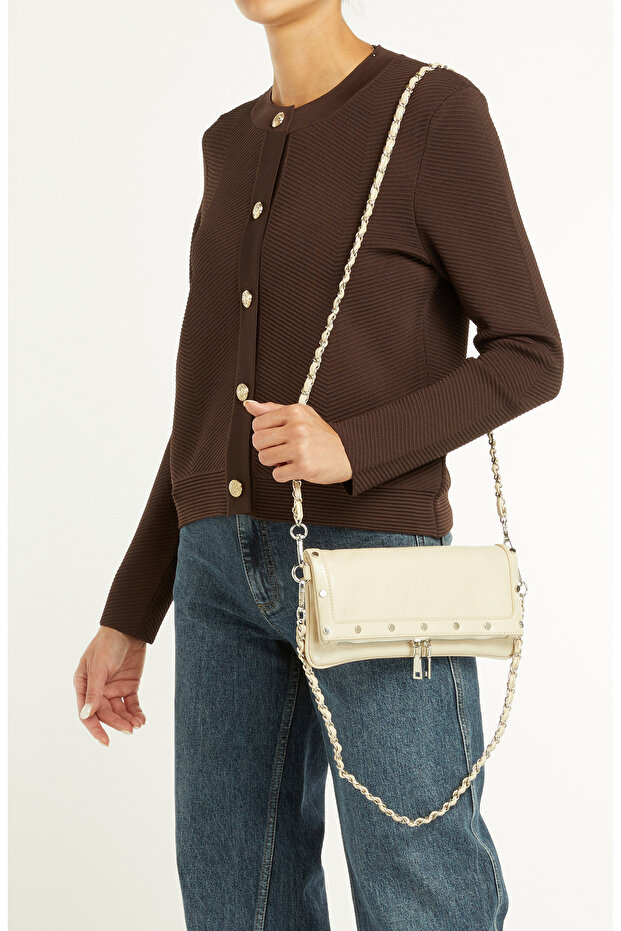 Bej Kadın Clutch - 2