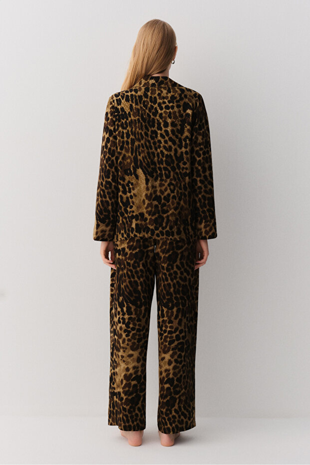 Mathilda Gömlek Yaka Pijama Takımı - 4