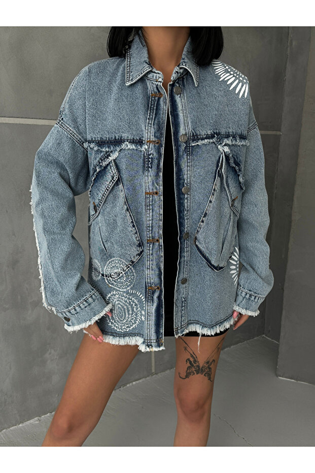 Kadın kot çeket - 1