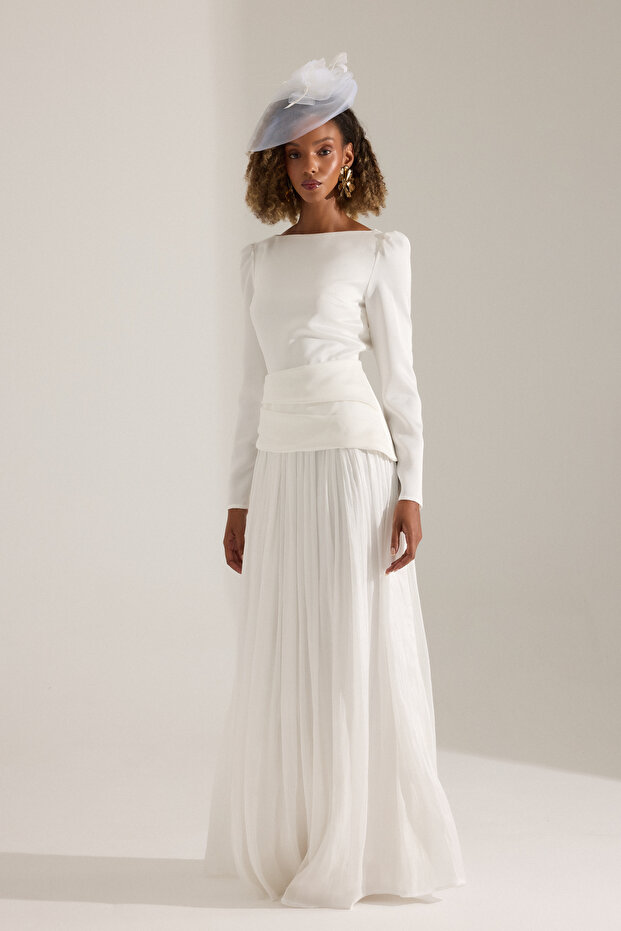 ADEL BEYAZ ELBİSE - 5