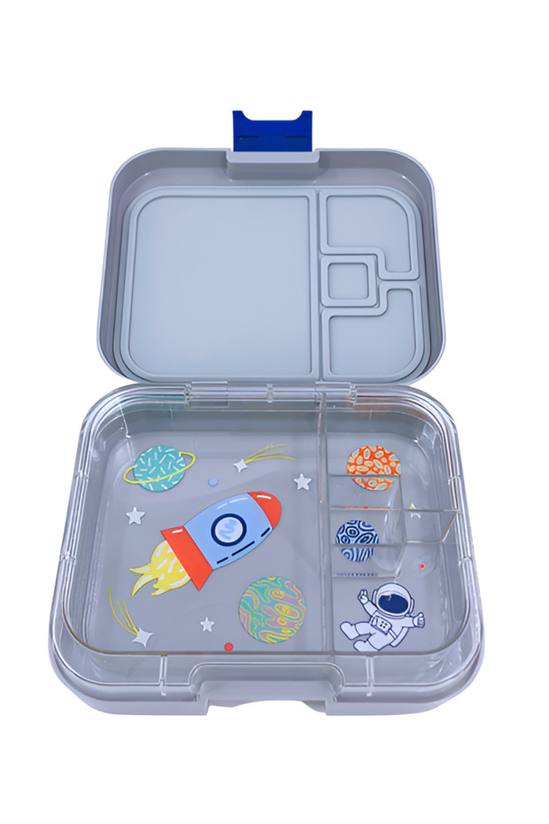 4-compartment lunch box, gray - 3