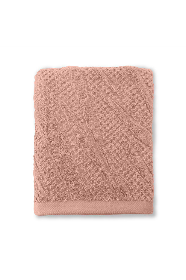 Kali 100% Cotton 2-Piece Hand Towel Set 50 X 90 Salmon