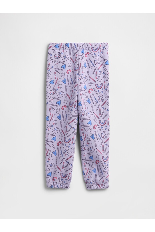 Kız Bebek Mor Relaxed Logo Pull-On Jogger Eşofman Altı - 3