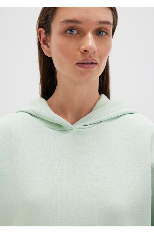 kapüşonlu Regular fit basic sweatshirt - 4