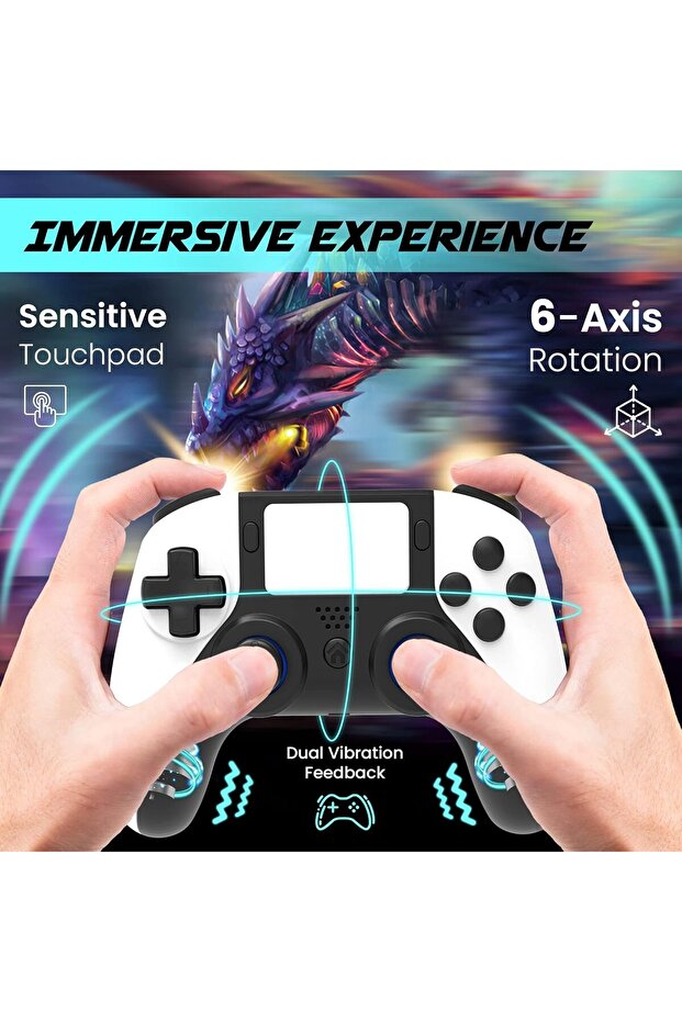 P4 Wireless Bluetooth Controller for PS4 & PC - 3